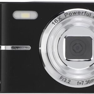FHD 1080P Digital Camera with SD Card – Compact Point & Shoot for Everyday Photography
